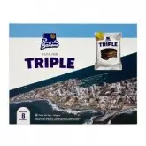 Alfajor Punta Ballena Triple Recheio Doce De Leite Cobertura Chocolate Ao Leite 8X60G