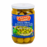 AZEITONAS VERDES LIBANESAS CHTOURA COM CAROÇO POTE 600G