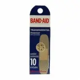 Bandaid Johnsons Transparente Com 10 Unidades