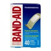 BANDAID JOHNSONS TRANSPARENTE COM 40 UNIDADES