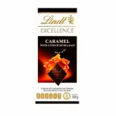BARRA CHOCOLATE LINDT EXCELLENCE AMARGO COM CARAMELO E SAL 100G