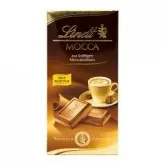 BARRA CHOCOLATE LINDT PREMIUM AO LEITE E MOCHA 100G