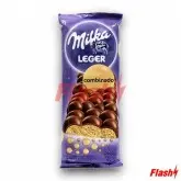BARRA CHOCOLATE MILKA LEGER AERADO COMBINADO 100G