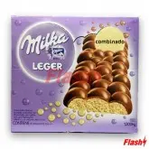 BARRA CHOCOLATE MILKA LEGER AERADO COMBINADO CX C/ 12 X 100G