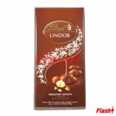 BARRA DE CHOCOLATE LINDT LINDOR COM AVELÃS 100G
