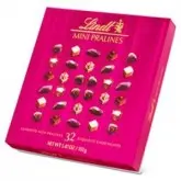 BOM BOM LINDT MINI PRALINE SORTIDO PINK 32PC 155G