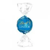 BOMBOM LINDT LINDOR BRANCO COM FLOCOS DE CHOCOLATE UNIDADE