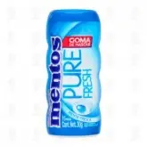 CHICLETES SEM AÇUCAR MENTOS FRESH MINT POTE 30G