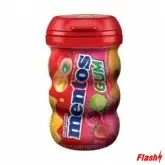 CHICLETES SEM AÇUCAR MENTOS USA FRUTAS TROPIAIS POTE 50UND