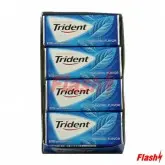 CHICLETES TRIDENT AMERICANO ORIGINAL (AZUL) DISPLAY C/ 12 UND