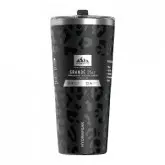 COPO TÉRMICO HYDRAPEAK PRETO COM TAMPA E CANUDO 740ML