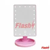 ESPELHO COM LED PARA MAQUIAGEM (ROSA)
