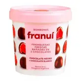 Framboesa Coberta De Chocolate Amargo E Branco Franuí Pote 150G