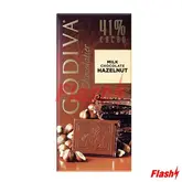 GODIVA TAB MILK HAZELNUT 100G