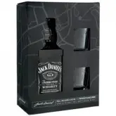 JACK DANIELS WHISKY KIT CONTENDO 1 GARRAFA 750ML + 2 COPOS PERSONALIZADOS