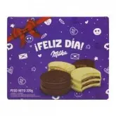 KIT ALFAJOR MILKA CHOCOLATE E LEITE COM 4 UNIDADE 220G