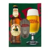 Kit Cerveja Birra Moretti 4 Long Neck 330Ml + 1 Copo Personalizado