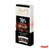 KIT COM 4 BARRAS DE CHOCOLATE LINDT EXCELLENCE DE 100G CADA