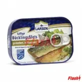 LARSEN FILET DE ARENQUE DEFUMADO NO AZEITE VEGETAL 110G