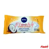 NIVEA SABONETE COCO AMENDOA 3X90 GR