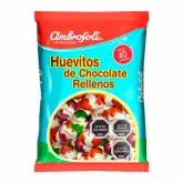 OVINHOS DE CHOCOLATE AO LEITE RECHEADO PACOTE 360G AMBROSOLI