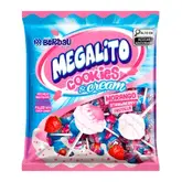 Pirulito Berbau Megalito Cookies E Morango Pacote 1Kg