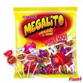 PIRULITO BERBAU MEGALITO RECHEIO CHICLE SURTIDO 1KG