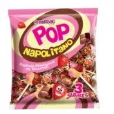 Pirulito Berbau Pop Recheio Chicle Napolitano 500G