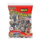 Pirulito Santa Rita Paleta Psicodelico Pacote 250G