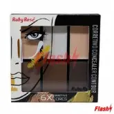 RUBY ROSE CONCEALER CONTOUR LIGHT 6CORES HB-8088