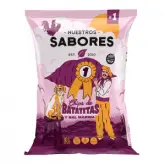 SALGADINHO SEM GLUTEM DE BATATA DOCE NUESTROS SABORES PACOTE 80G