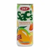 SUCO DE MANGA OKF COM PEDAÇOS DA FRUTA LATA 240ML