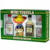 Tequila Ranchitos Kit Miniatura 3 Unidades 40Ml + 2 Copinhos