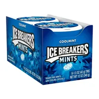Bala Icebreakers Cool Mint Caixa 8X42G em Flash Importados