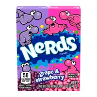 Bala Wonka Nerds Morango E Uva Caixa 46.7G em Flash Importados