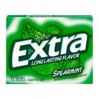 Chiclete Sem Açucar Extra Menta Verde Com 15 Tiras em Flash Importados