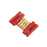 Conector Himoto 4Mm Vermelho Banana Bullet M/F 2602