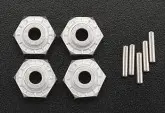 HPI Racing Hex Wheel Hub 12mm Silver (4) 86349