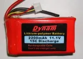 Pack Dynam 11.1V 2200mA LiPo c/ Balance Connector 15C