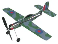 Aviao Gal Spitfire Rubber Powr Gal733 em Gaba Hobby