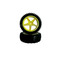 Ht Roda Front Yellow 1/10 2Pc 06010Y em Gaba Hobby