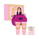 Kit Perfume Versace Bright Crystal 90Ml Edt + Loción 100Ml + Gel De Ducha 100Ml + Neceser
