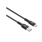 Ac Cabo Usb Manhattan Type-C 1 Metros Preto 353373/354929
