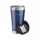 Copo Termico Ghis Azul 473Ml Com Tampa E Abridor