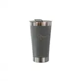 Copo Termico Ghis Cinza 473Ml Com Tampa E Abridor