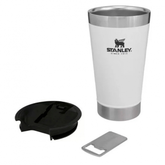 Copo Termico Stanley Classic Beer Pint Branco 473Ml Com Tampa E Abrid*