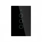 Interruptor Smart Moes Wrs-Us3-L-Bk C/3 Botao Black Wifi Bivolt 109330
