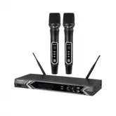 Kit Microfone Ecopower Ep-M302 Sem Fio 2Mic Preto