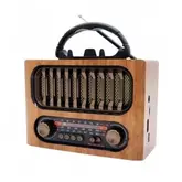 Radio Portatil Ecopower Ep-F231B Brown Bt/Usb/Sd/Fm/Aux