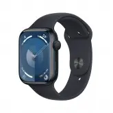 Apple Watch Series 9 MR9A3LL/A - Bluetooth - Wi-Fi - 45mm - GPS - Midnight Aluminum/Midnight Sport